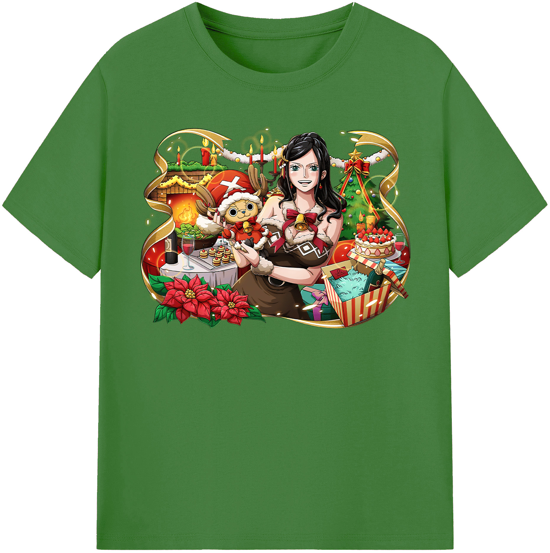 ワンピース ニコ・ロビン ONE PIECE Nico Robin レディースカジュアルプリントTシャツ（綿100％）